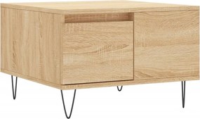 vidaXL sonoma tölgy színű szerelt fa dohányzóasztal 55 x 55 x 36,5 cm