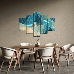 Kép - Türkiz absztrakció (150x105 cm)