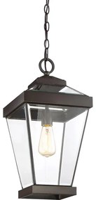 Quoizel QZ-RAVINE8-L - Kültéri csillár láncon RAVINE 1xE27/60W/230V IP23 barna
