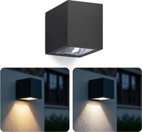 LED napelemes fali lámpa QUERK LED/1,2V 3000/4000K IP54 800 mAh