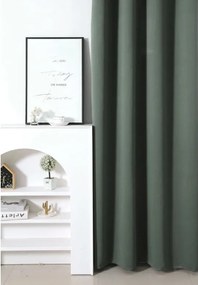 Szürkészöld függöny OXFORD 140x250 cm Felfüggesztés: Hullámos sínszalag