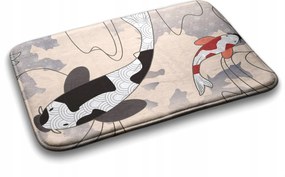 Koi pontyok gumírozott fürdőszobaszőnyeg 75x45