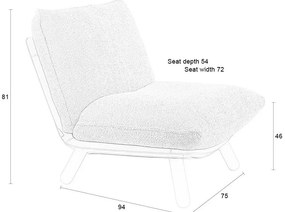 Világosbarna fotel Lazy Sack – Zuiver