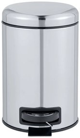 Leman Shiny ezüstszínű pedálos szemetes, 3 l - Wenko