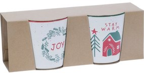 2 db Stay Warm/Joy 350 ml-es kőagyag bögrék