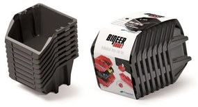 Kistenberg Tárolódoboz készlet 8db BINEER SHORT 144x118x84 mm fekete