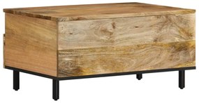 tömör mangófa dohányzóasztal 80 x 54 x 40 cm