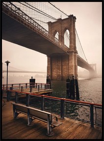 Modern nappali poszter 50x70 folyó híd