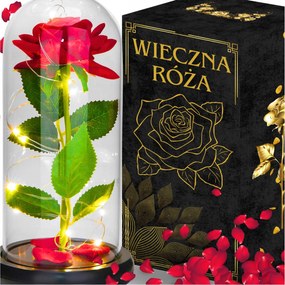 Örök Rózsa Led Üveg Ajándék Valentin Napra Születésnap Anyák Napja Nagymama