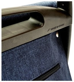 Gurulós bevásárlótáska 53 l Com Tweed Polar Black Tube – Rolser