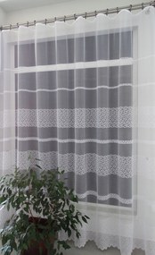 Mg Függöny jacquard 618/344 Fehér 250cm Minőség