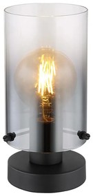 Globo 15907T - Asztali lámpa FLORENTINA 1xE27/40W/230V átm. 12,5 cm fekete