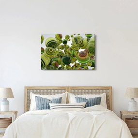 Csíkos gömbök képe (90x60 cm)