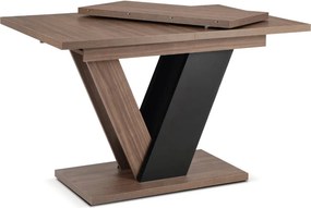 Modern bővíthető étkezőasztal CLARK 120–160 cm dió fekete