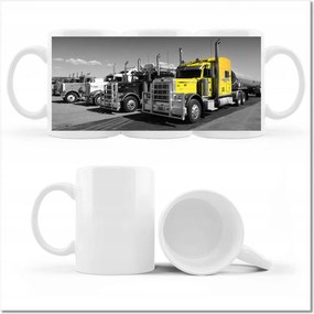 Fényképes bögre Sárga teherautó az USA-ból