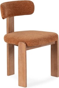 Téglavörös kárpitozott étkezőszék szett 2 db-os Nadia – MOME