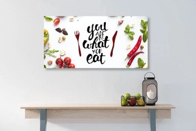 Kép idézettel-  You are what you eat