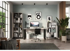 Krémszínű könyvespolc 64x120x34 cm Rovigo – Germania