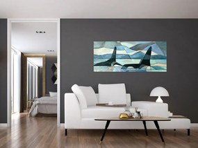 Kép - Orcas (120x50 cm)