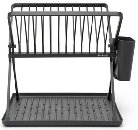 Sötétszürke fém kétszintes edényszárító 37x33 cm – Brabantia
