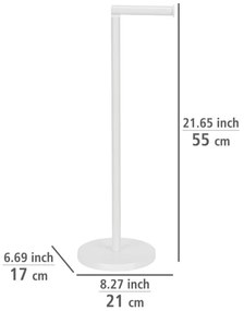 WENKO 21424100 - Fehér WC-papírtartó 21x55 cm
