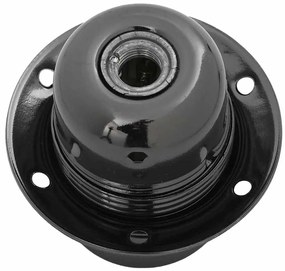 2 db fényes fekete lámpatartók E27