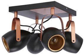 spotlámpa ANICA 4xE14/40W/230V fekete/réz