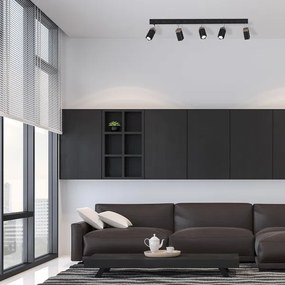 Spotlámpa SOLO 5xGU10/MR11/40W/230V fekete