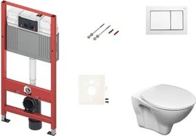 Fali WC szett TECE előtétfalas szereléshez + Ceramia S-Line Pro WC SIKOTSR0