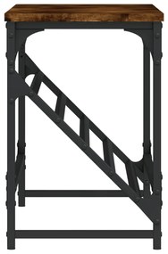 füstös tölgy színű szerelt fa cipőtartó 90x30x45 cm