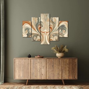 Kép - Örvények földszínekkel (150x105 cm)