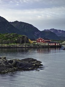 Poszter 30x40cm Halászkunyhó a vízparton, Assaf Frank