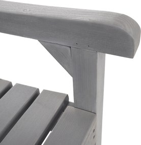 Fából készült kerti pad, szürke, 150 cm, FABLA