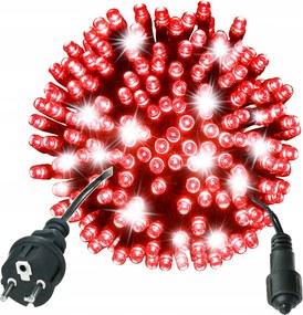 Led KarĂĄcsonyfa LĂĄmpĂĄk 300 Piros Flash 22m IP44 KĂŒltĂ©ri BeltĂ©ri