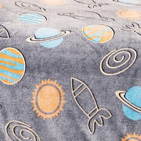 4Home Planetarium világító mikroflanel ágyneműhuzat 140 x 200 cm, 70 x 90 cm