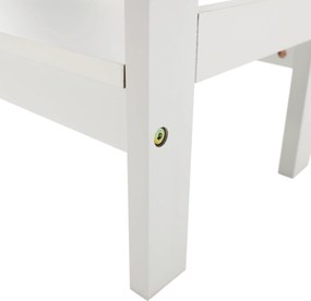 Konzolasztal, fehér, APOLOS