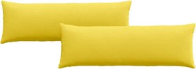 vidaXL Kanapé párnák 2 pcs Világos sárga 120 x 40 cm szövet
