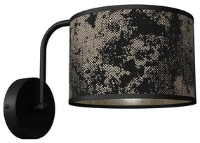 Fali lámpa SATINO 1xE27/60W/230V fekete/arany