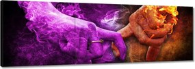 Vászonkép 90x30 Szerelmes érintés