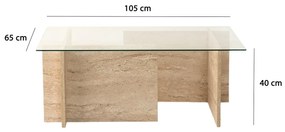 Dohányzóasztal Espadrile (travertin)  . 1102386