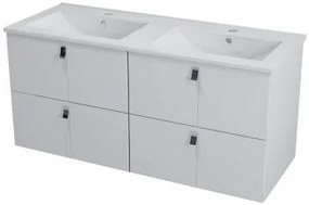 MITRA mosdótartó szekrény, 4 fiókkal, 121,5x55x46cm