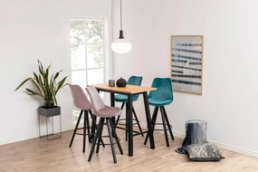 Chara bárasztal tölgy-fekete 117 cm