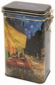 Csatos fémdoboz, dombornyomott 11x18x7,4cm,Van Gogh: Kávéház éjjel