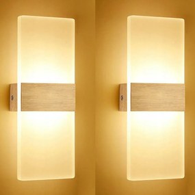 Led Fali Lámpa fehér Beltéri Modern 12W 6000K