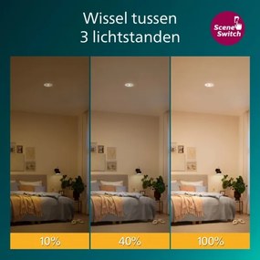 Philips - 3 darabos szett dimmelhető beépíthető mennyezeti lámpatest CILANTRO LED/5W/230V 2700K fehér