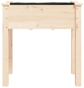 tömör fenyőfa kerti ültetőláda béléssel 71 x 37 x 76 cm