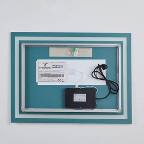 AQUAMARIN Fürdőszobatükör LED világítás 100 x 60 cm