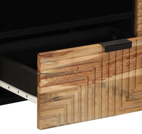 TV Szekrény 105x33,5x46 cm Tömör Akác
