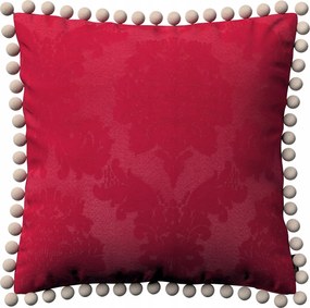 Párnahuzat 45x45 akantusz levelek bordó alapon