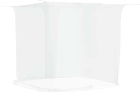 vidaXL fehér lógó szúnyogháló 156 hálószem 220x120x150 cm